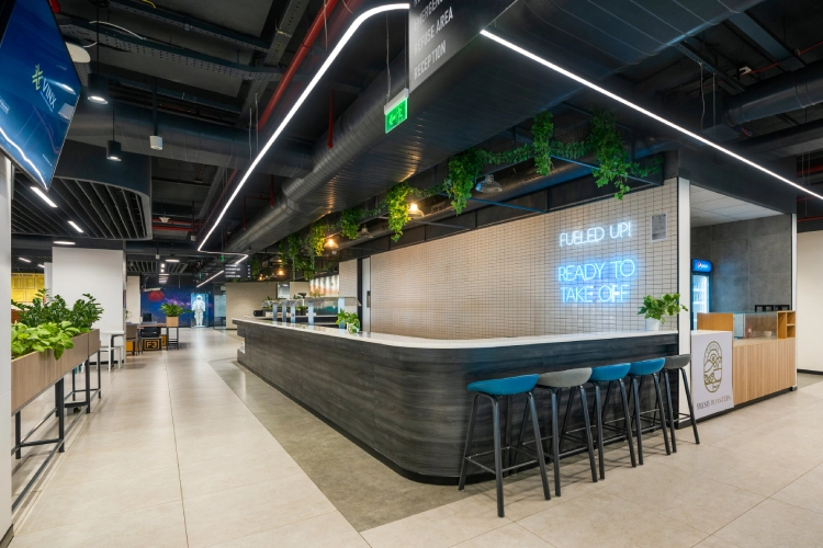 Cafateria-design-for-aerospace-brand.