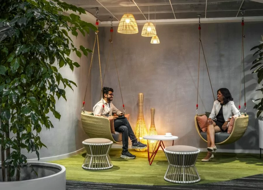 Reception Area of MUFG office designed by Zyeta
