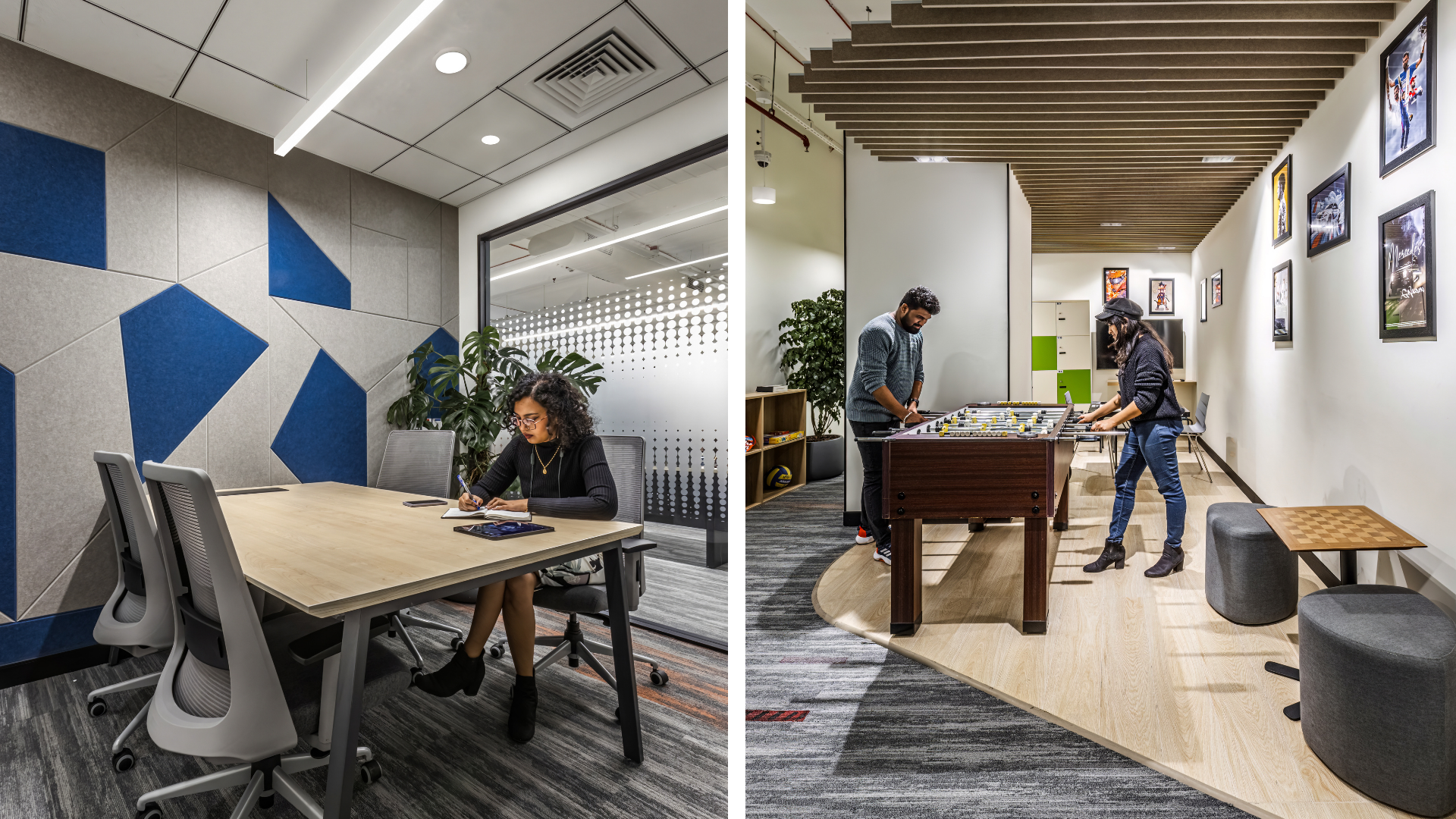Collaboration and recreational area designed by design and build company Zyeta with presence in India, Singapore and Malaysia