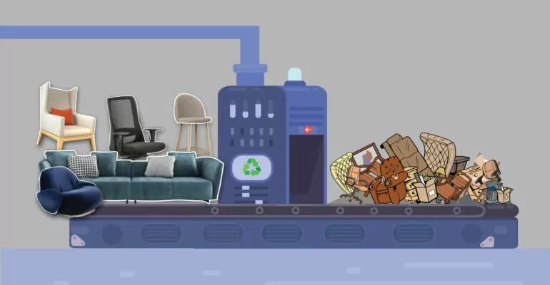 Blog Cover image of furniture recycling