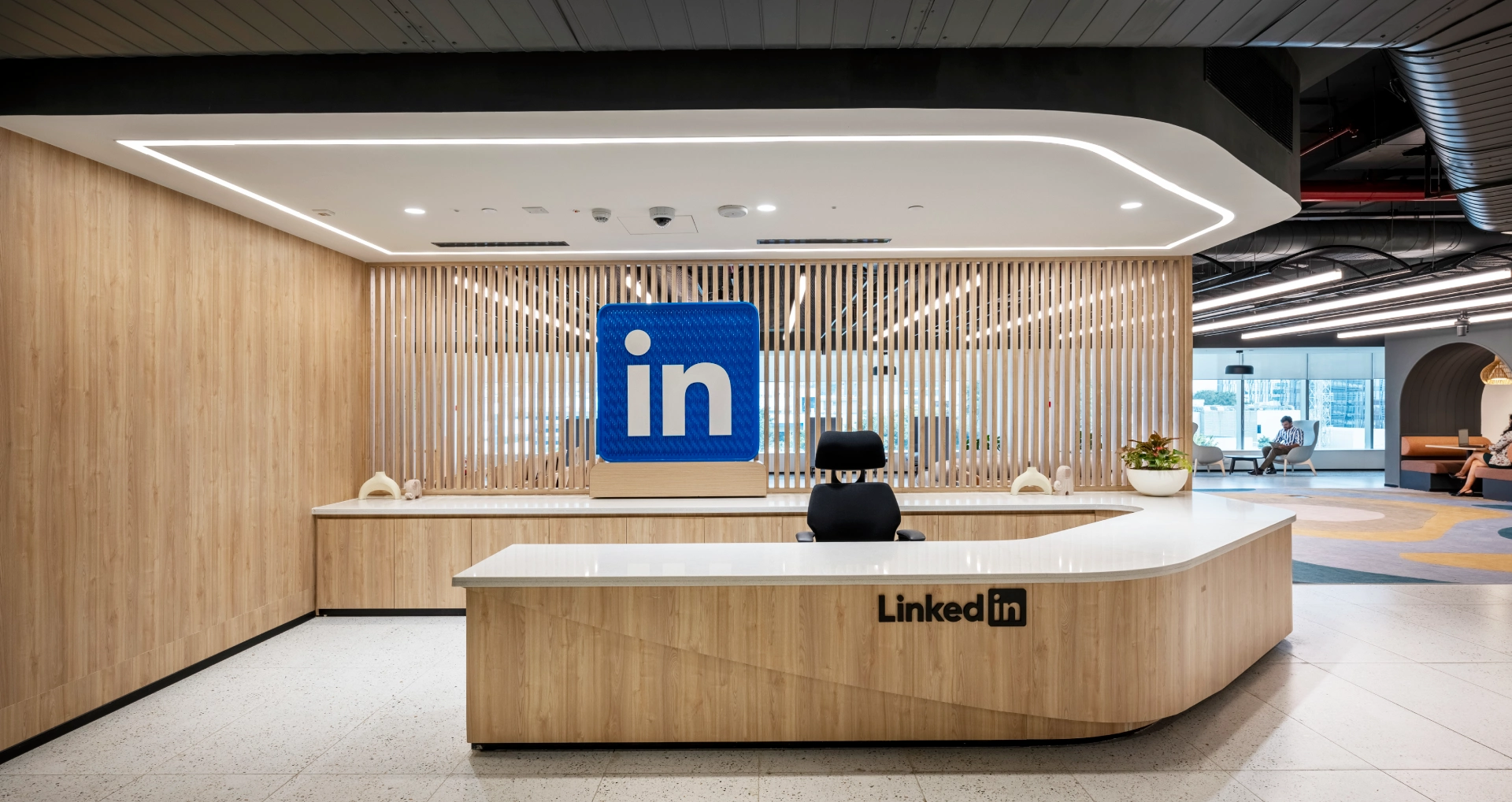 LinkedIn reception area