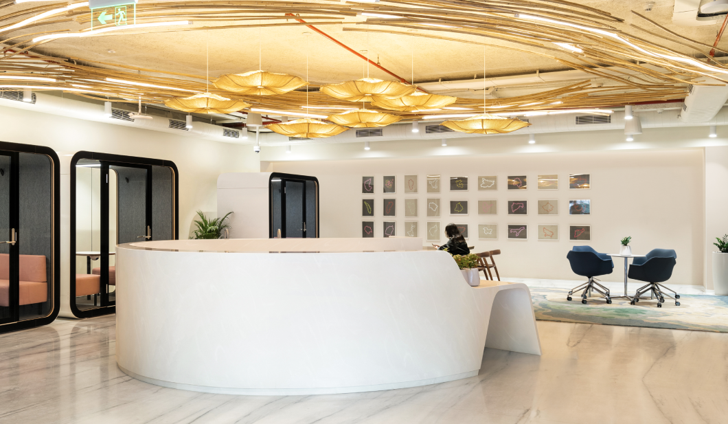 American multinational financial services corporation office design