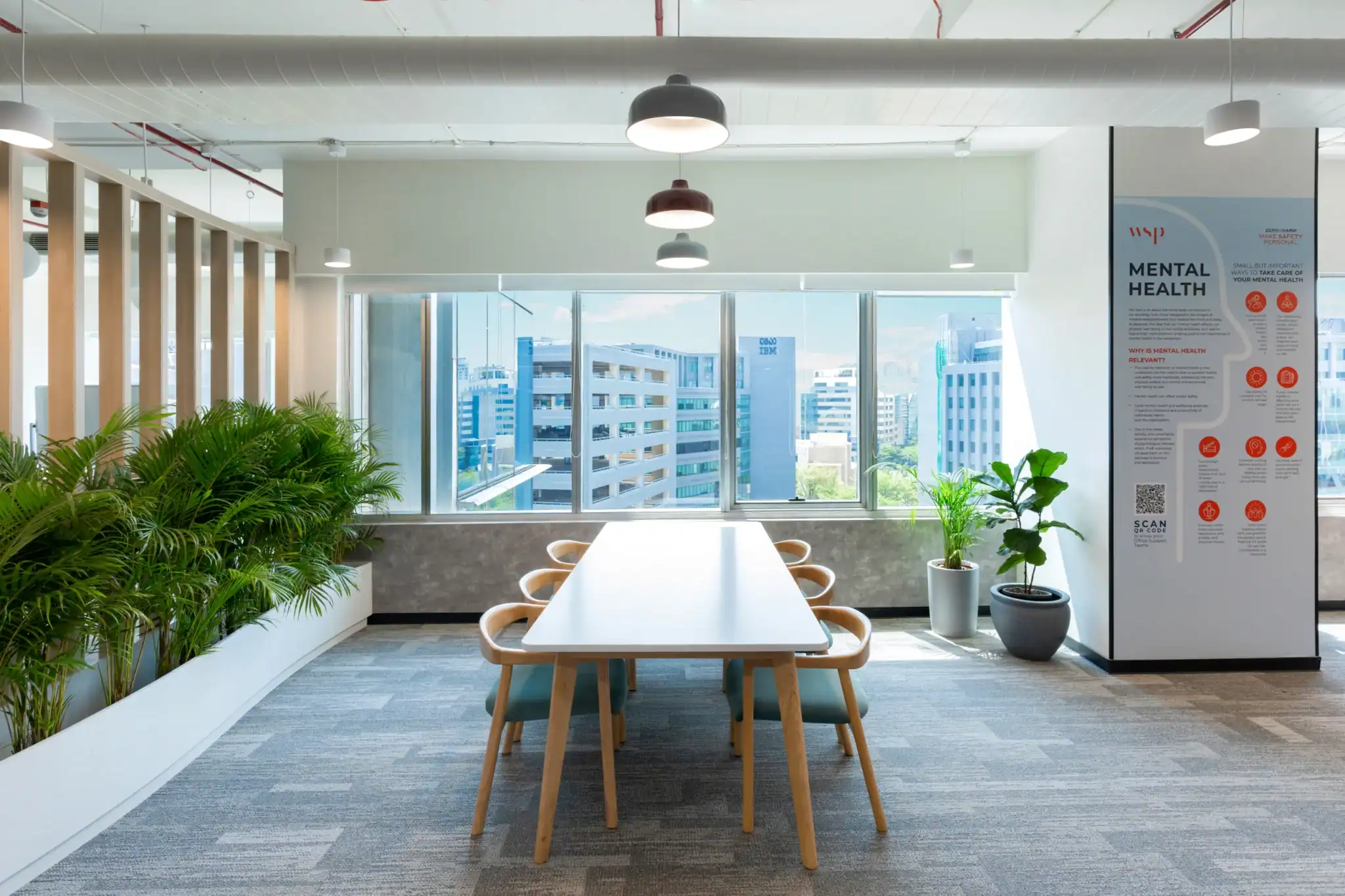 Biophilic elements like indoor plants and natural lighting-2