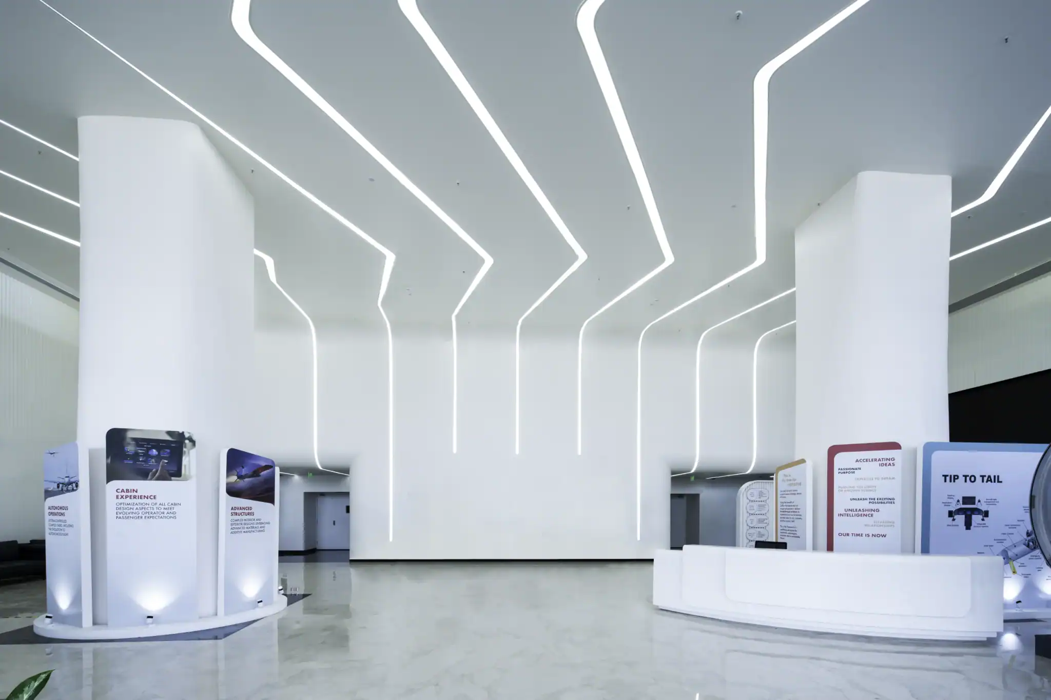 Corporate interior design for aerospace