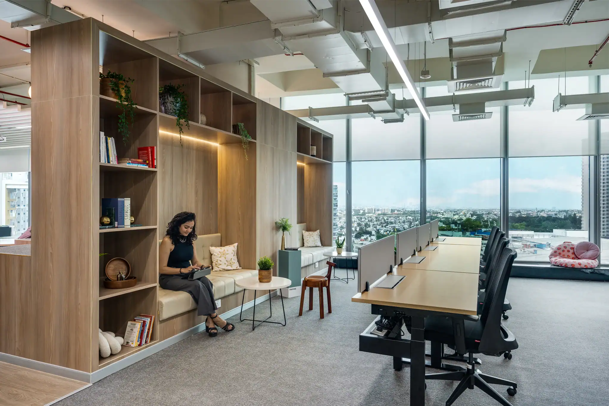 homely vibes in office design